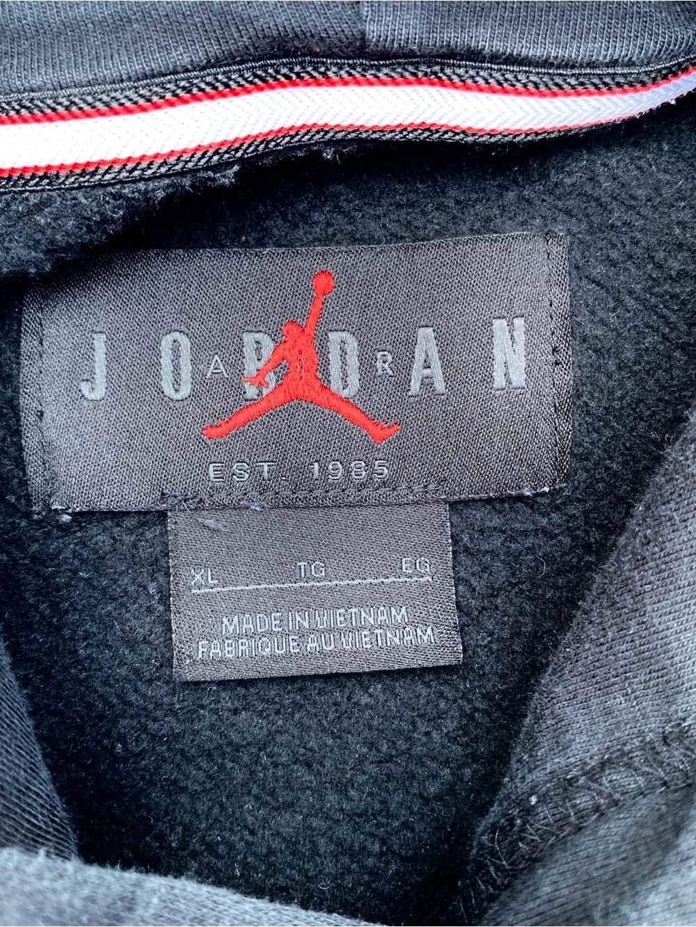 Air Jordan Jumpman Logo Flight Pullover Hoodie, Black, Men’s XL